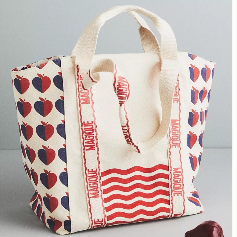 HOTEL MAGIQUE for Anthropologie Love & Magique tote bag with pouch